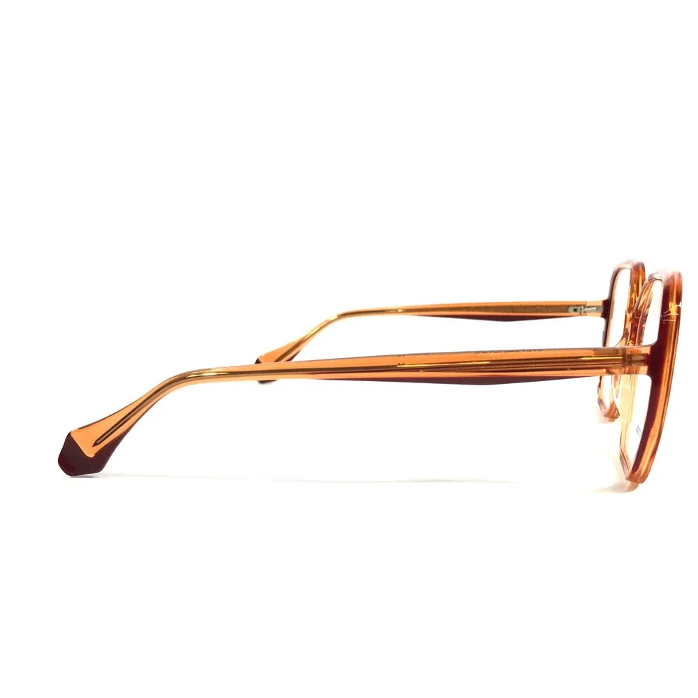 Gigi Studios Eyeglasses Frames ACID 6940/9 Clear Orange Butterfly 53-19-140